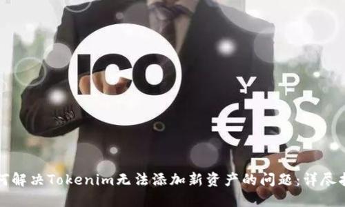 如何解决Tokenim无法添加新资产的问题：详尽指南